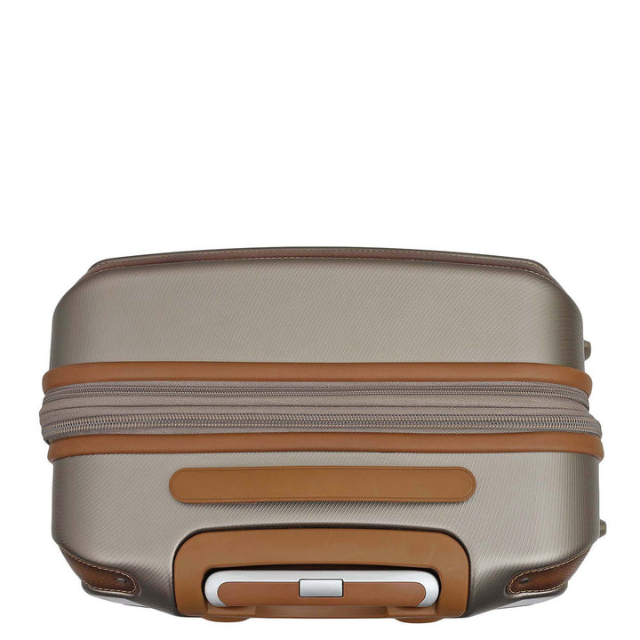 Emboss Check-In PC Trolley (M) - Champagne & Cognac