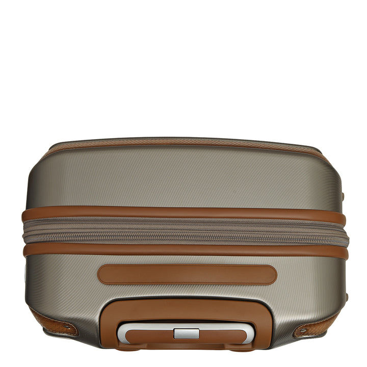 Emboss Check-In PC Trolley (M) - Champagne & Cognac