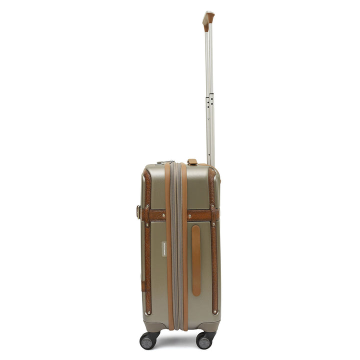 Emboss Leather Trolley (Small) - Champagne & Cognac