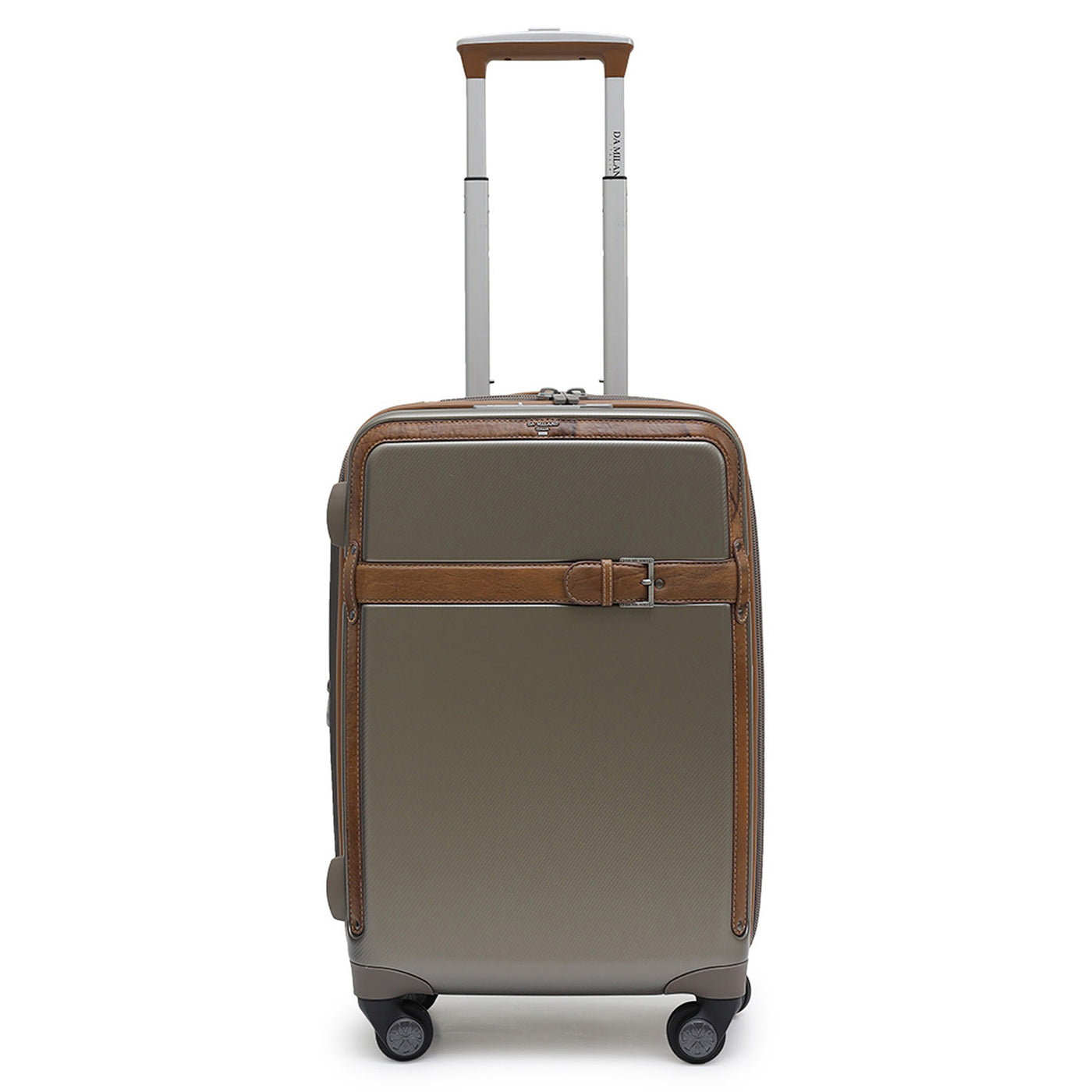 PC Elephant Leather Cabin Trolley - Champange & Cognac