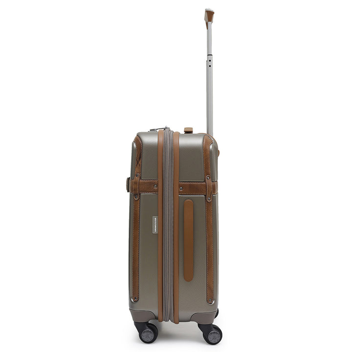 PC Elephant Leather Cabin Trolley - Champange & Cognac