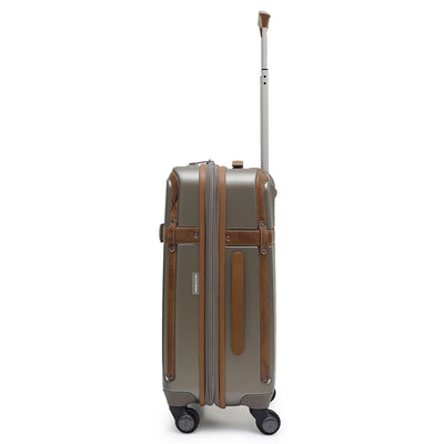 PC Elephant Leather Cabin Trolley - Champange & Cognac