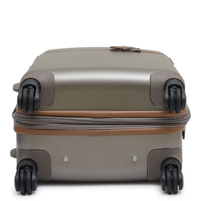 PC Elephant Leather Cabin Trolley - Champange & Cognac