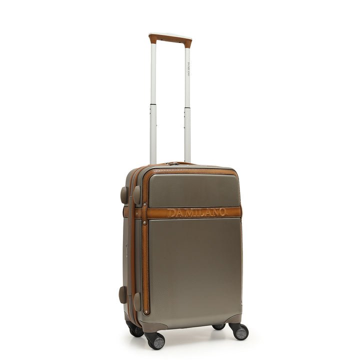 Emboss Cabin PC Trolley (S) - Champagne & Cognac