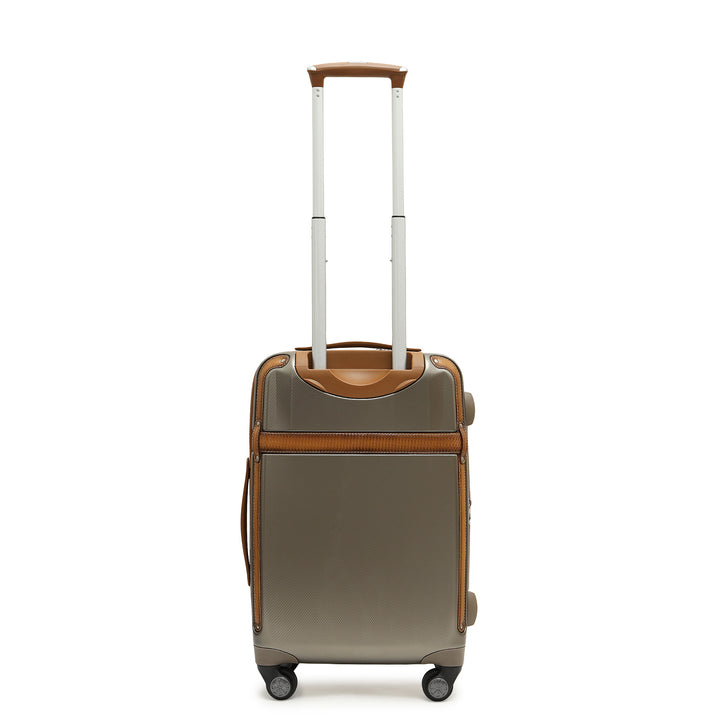 Emboss Cabin PC Trolley (S) - Champagne & Cognac