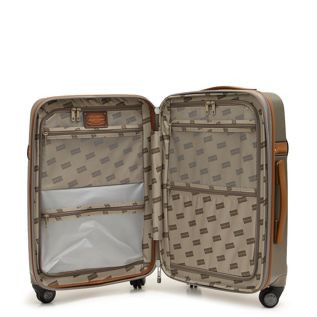 Emboss Cabin PC Trolley (S) - Champagne & Cognac