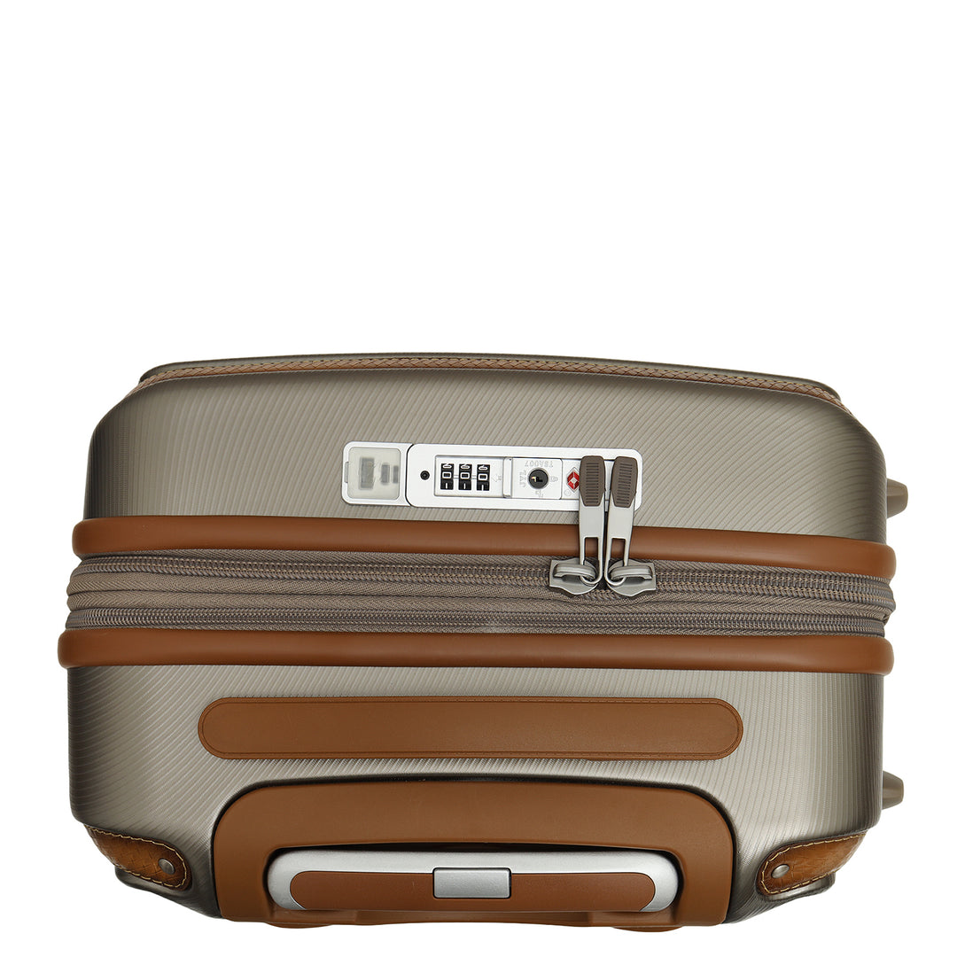 Emboss Cabin PC Trolley (S) - Champagne & Cognac