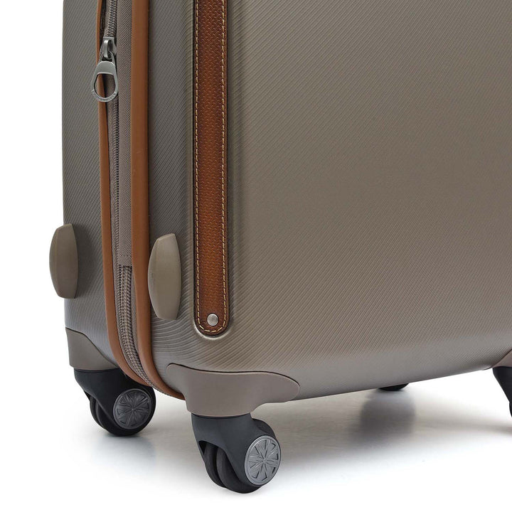 Emboss Leather Trolley (Small) - Champagne & Cognac