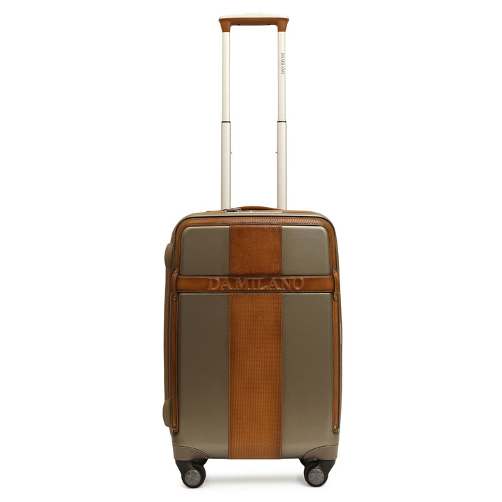 Mat-Emboss Cabin PC Trolley (S) - Champagne & Cognac