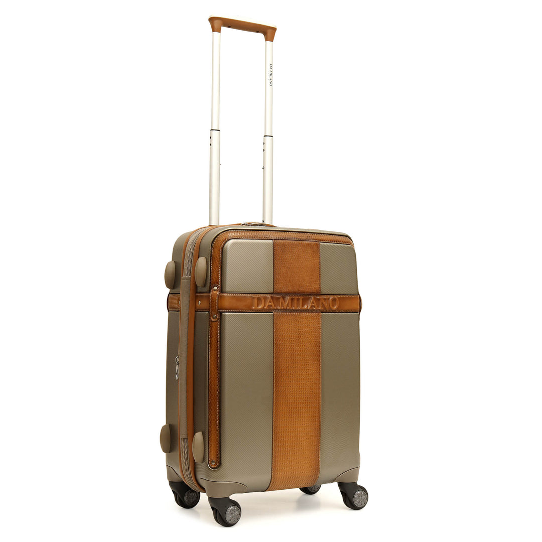 Mat-Emboss Cabin PC Trolley (S) - Champagne & Cognac