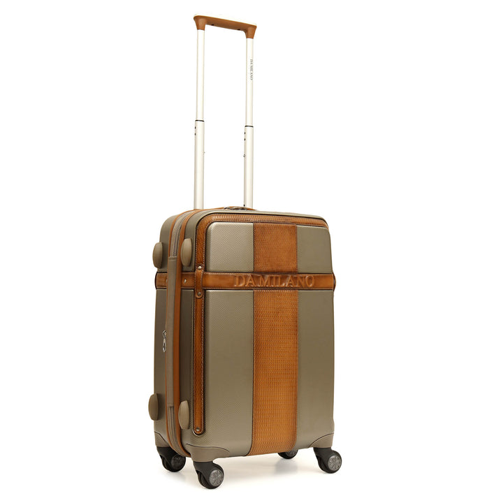 Mat-Emboss Cabin PC Trolley (S) - Champagne & Cognac