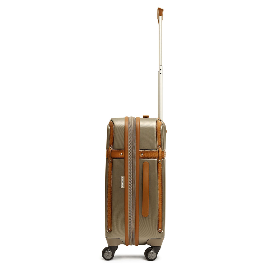 Mat-Emboss Cabin PC Trolley (S) - Champagne & Cognac