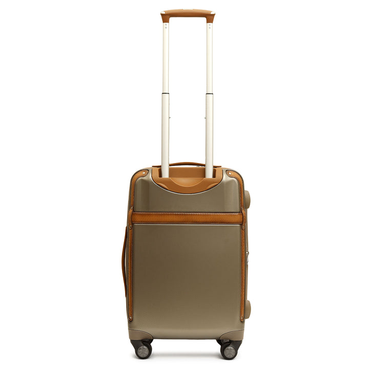 Mat-Emboss Cabin PC Trolley (S) - Champagne & Cognac