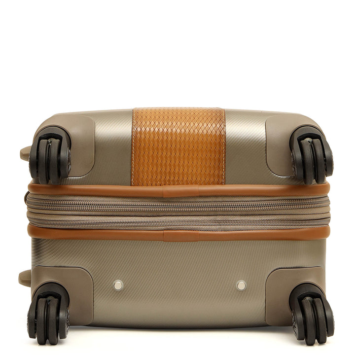Mat-Emboss Cabin PC Trolley (S) - Champagne & Cognac