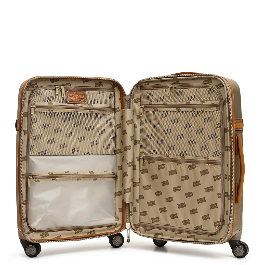 Mat-Emboss Cabin PC Trolley (S) - Champagne & Cognac