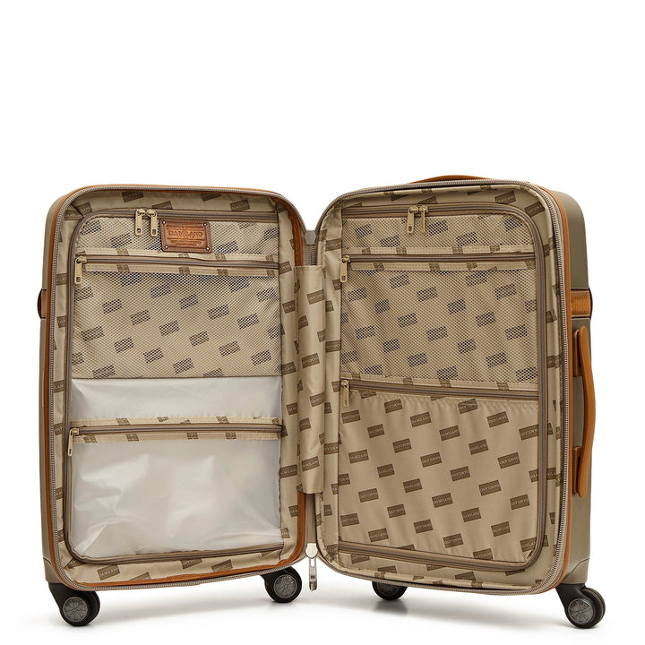 Mat-Emboss Cabin PC Trolley (S) - Champagne & Cognac