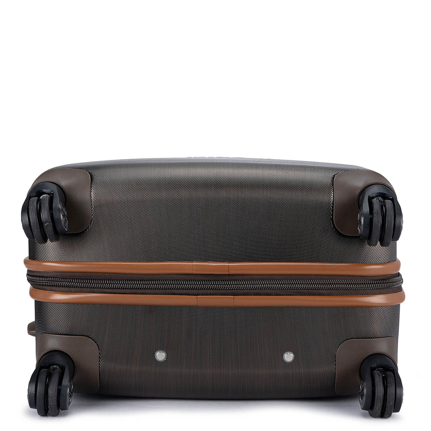 Medium PC & Monogram Leather Trolley - Bronze & Cognac