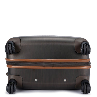 Medium PC & Monogram Leather Trolley - Bronze & Cognac