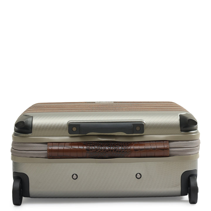 PC Croco Leather Overnighter Trolley - Date