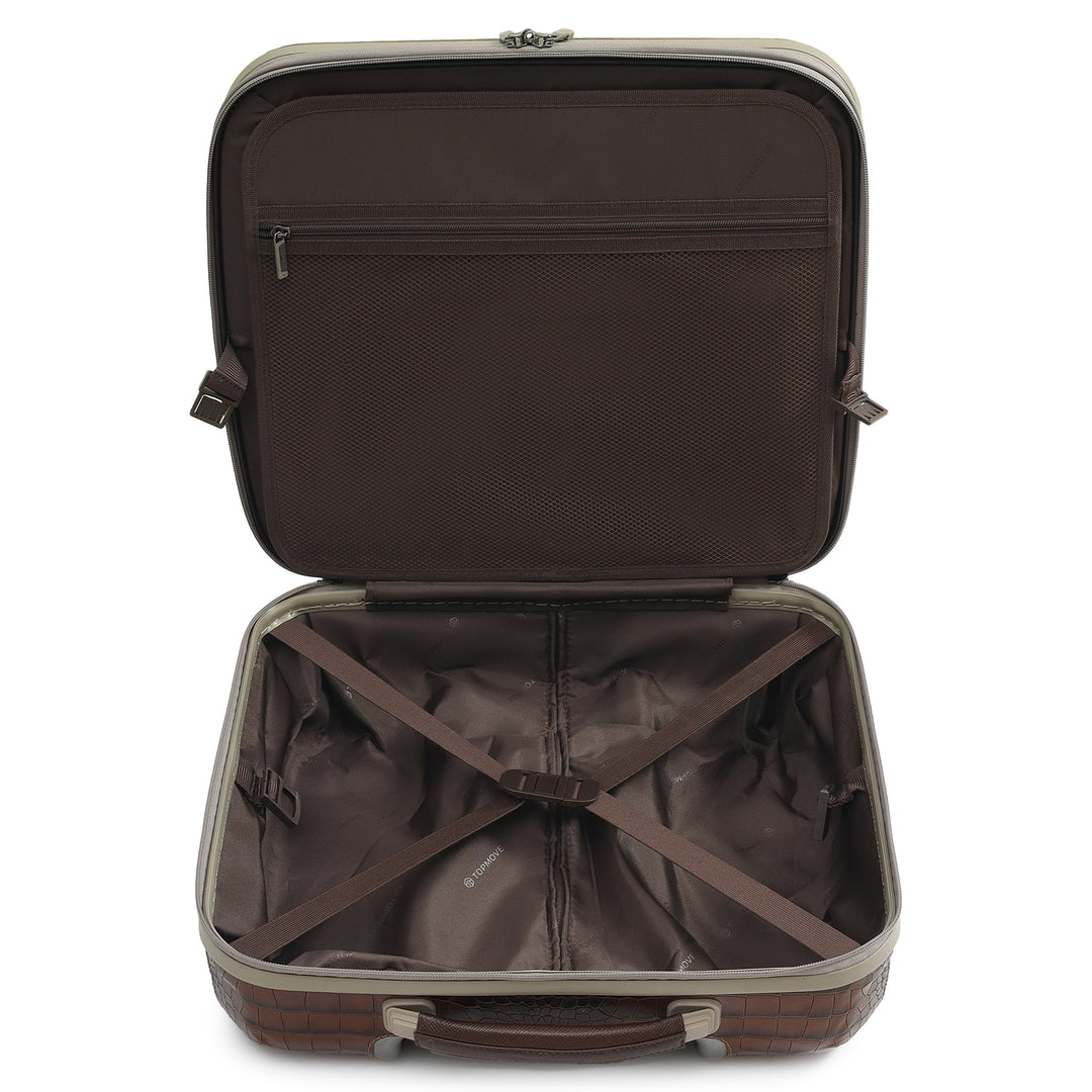 PC Croco Leather Overnighter Trolley - Date