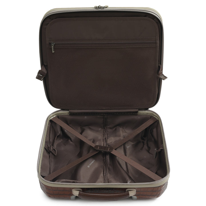 PC Croco Leather Overnighter Trolley - Date