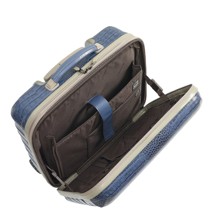 PC Croco Leather Overnighter Trolley - Stardust