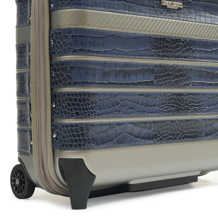 PC Croco Leather Overnighter Trolley - Stardust