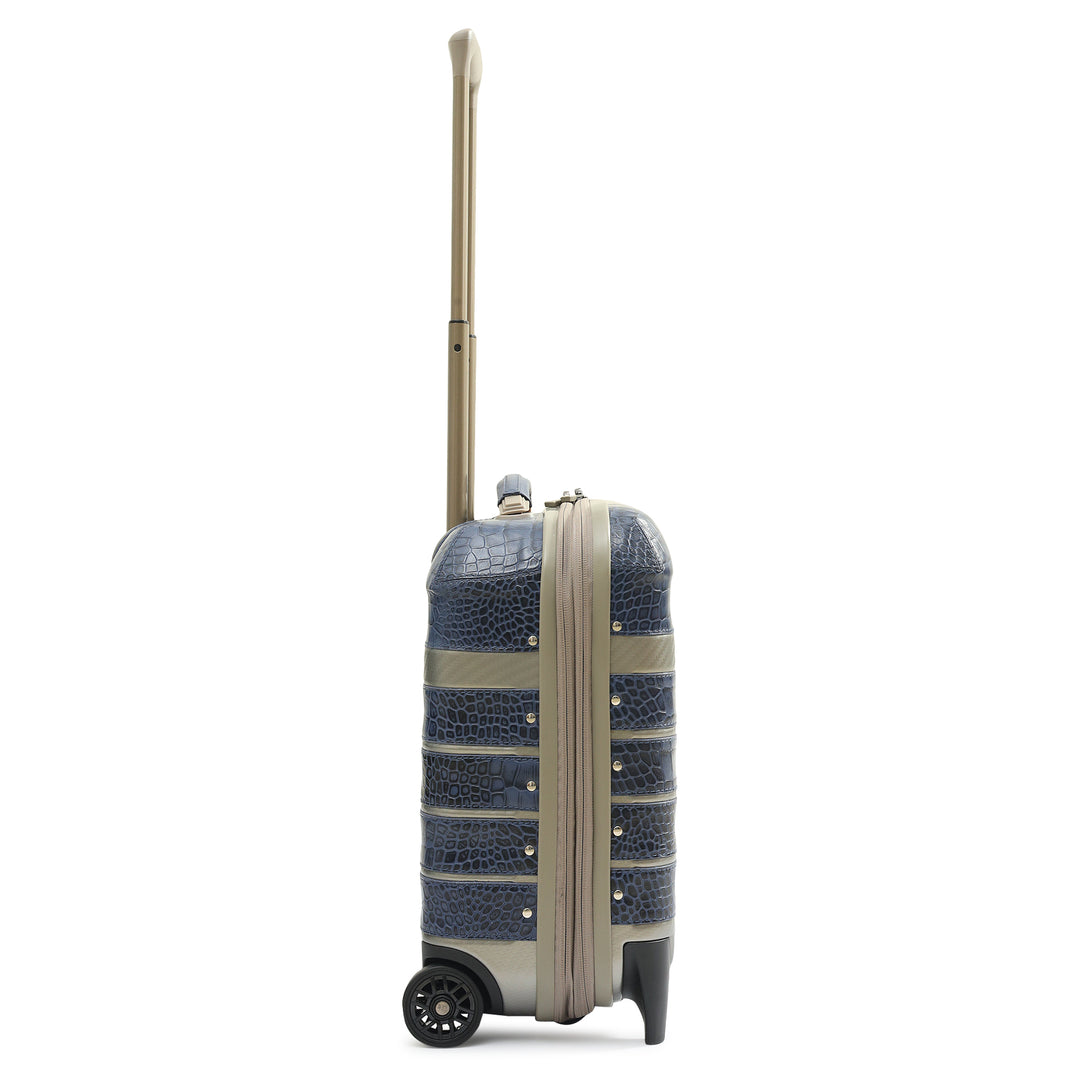 PC Croco Leather Overnighter Trolley - Stardust