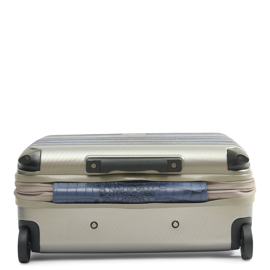 PC Croco Leather Overnighter Trolley - Stardust