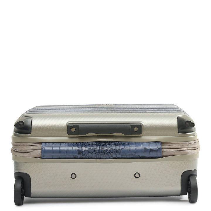 PC Croco Leather Overnighter Trolley - Stardust