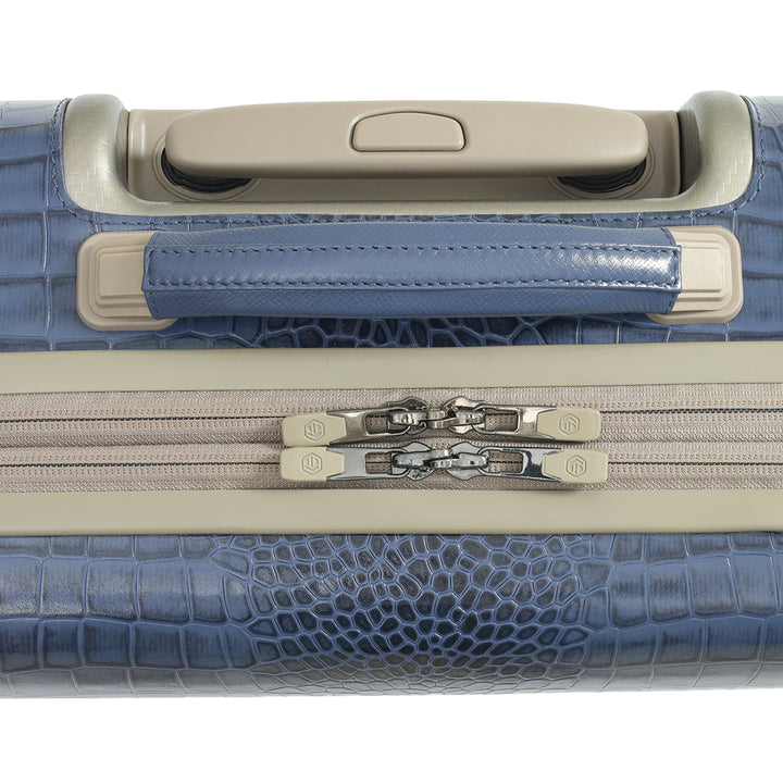 PC Croco Leather Overnighter Trolley - Stardust