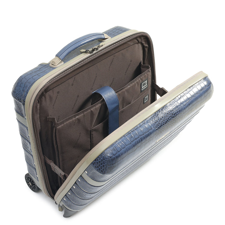 PC Croco Leather Overnighter Trolley - Stardust