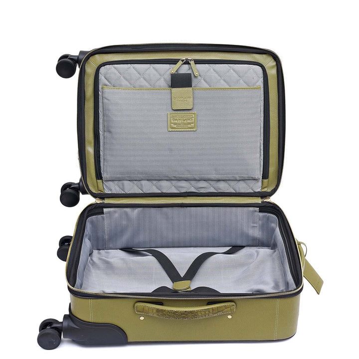 Croco Franzy Leather Trolley - Lime