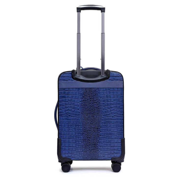 Croco Franzy Leather Trolley - Stardust