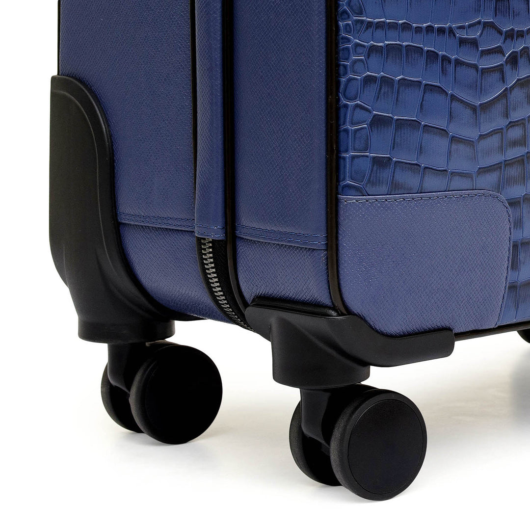 Croco Franzy Leather Trolley - Stardust