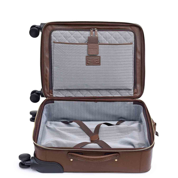 Croco Franzy Leather Trolley - Walnut