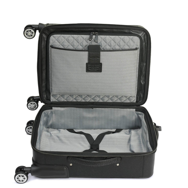 Croco Franzy Leather Trolley - Black