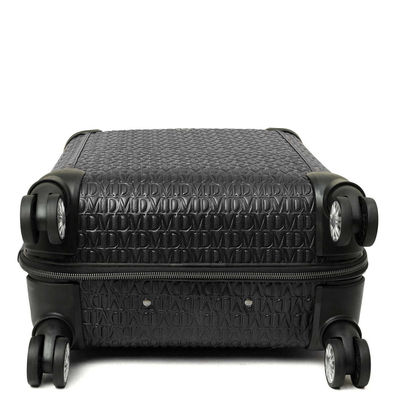 Monogram Leather Trolley - Black