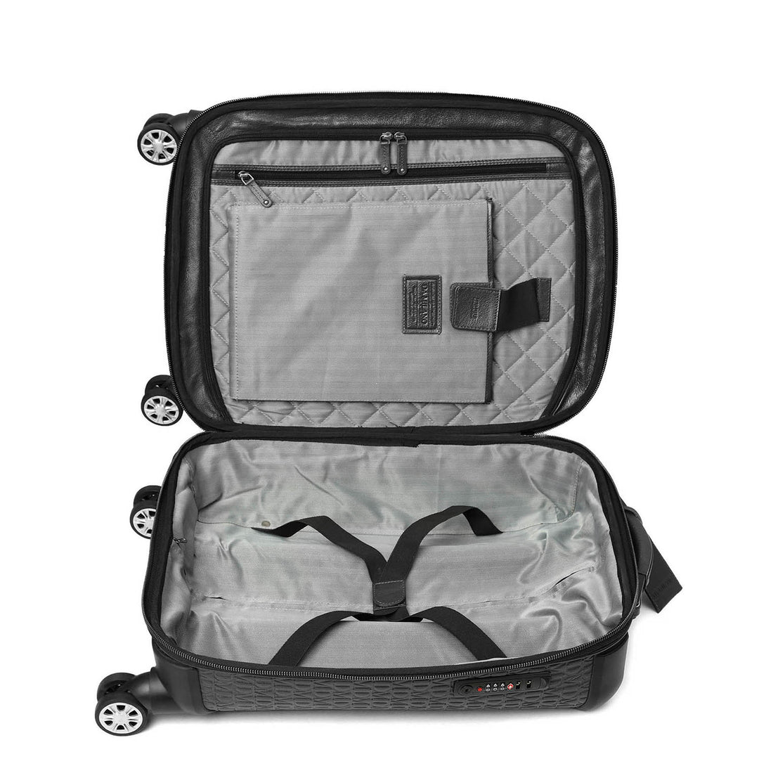 Monogram Leather Trolley - Black