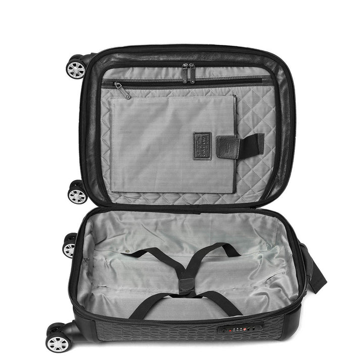 Monogram Leather Trolley - Black