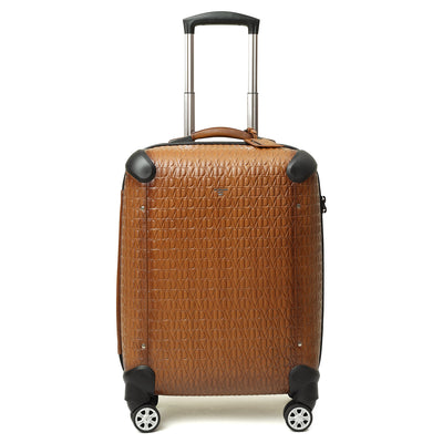 Monogram Leather Trolley - Cognac