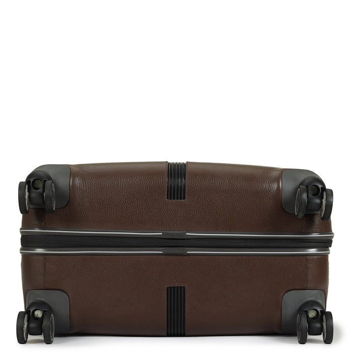 Large PC Ostrich Leather Trolley - Brown