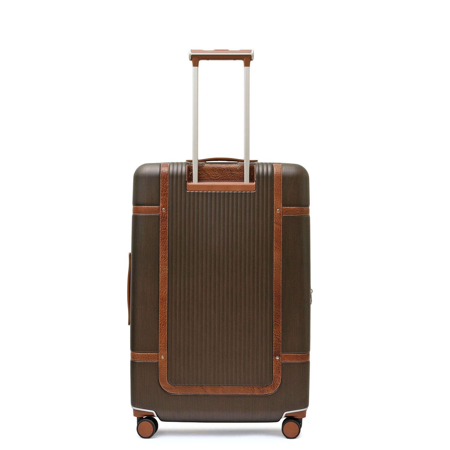 PC Elephant Leather Check-in Medium Trolley - Bronze & Cognac – Da