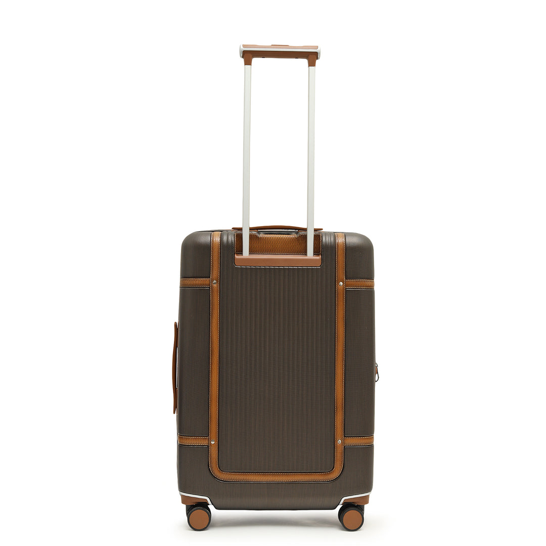 Classic Check-In PC Trolley (M)- Bronze & Cognac