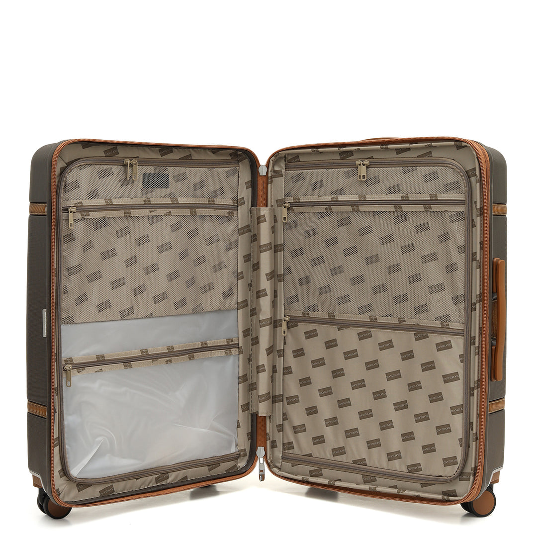 Classic Check-In PC Trolley (M)- Bronze & Cognac