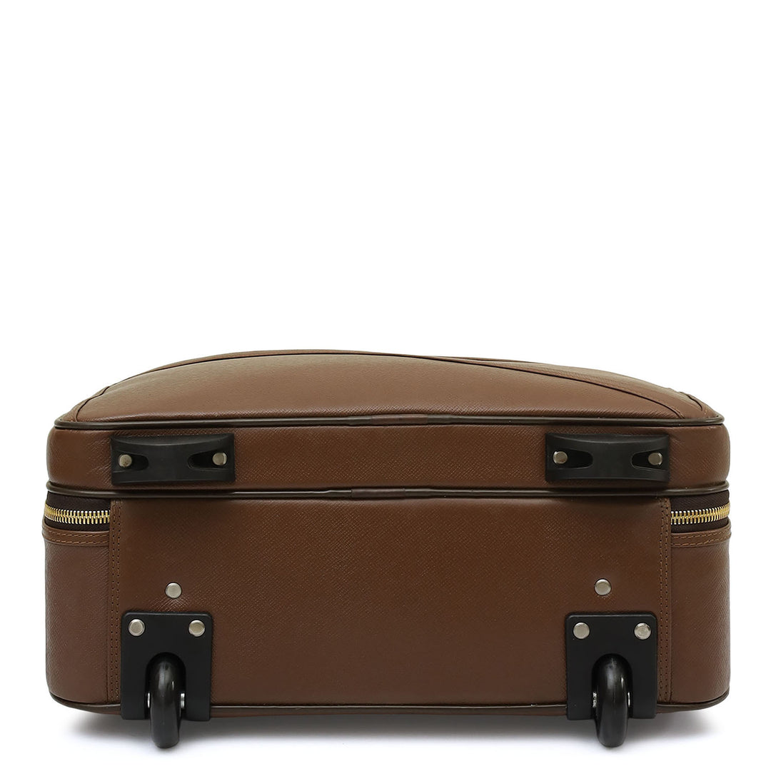 Franzy Leather Trolley - Brown