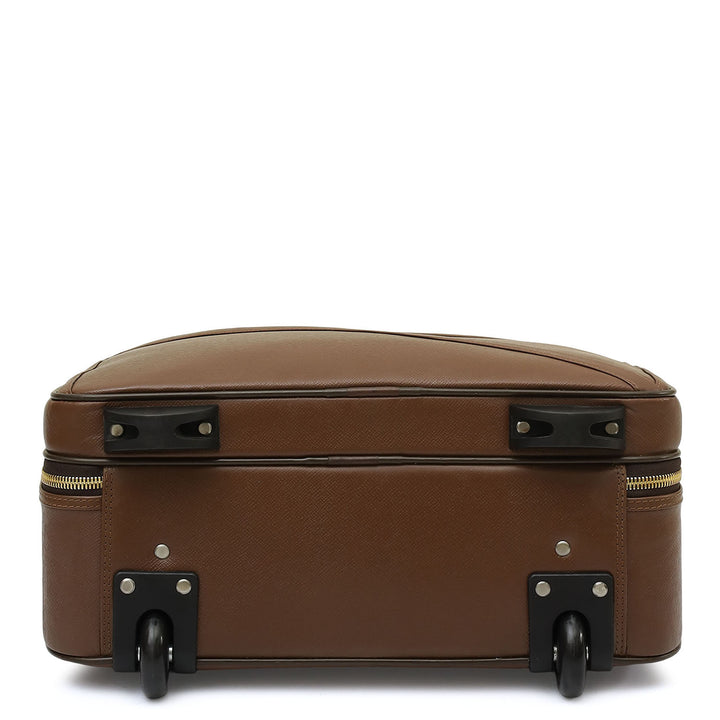 Franzy Leather Trolley - Brown