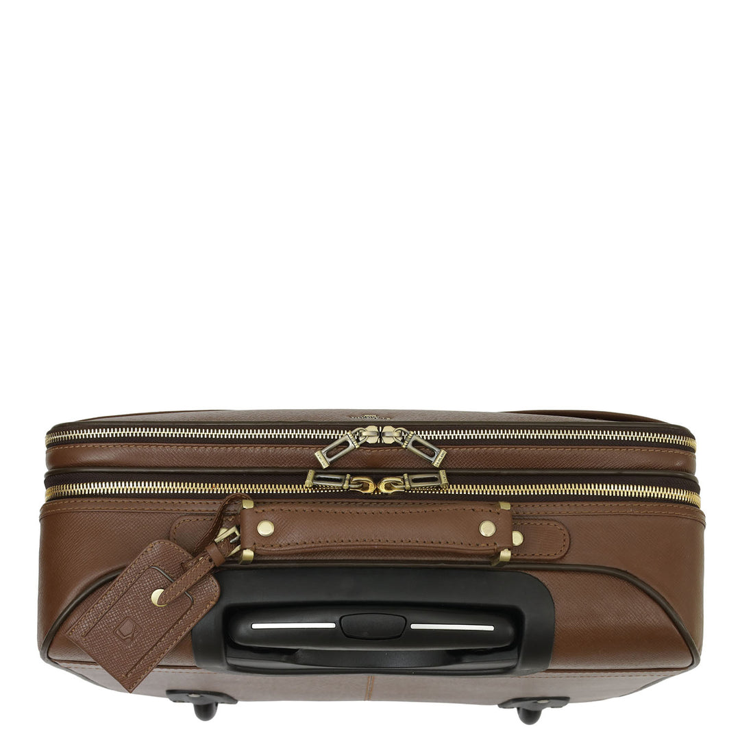 Franzy Leather Trolley - Brown