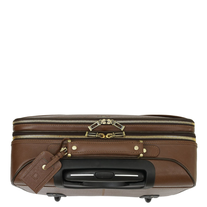 Franzy Leather Trolley - Brown