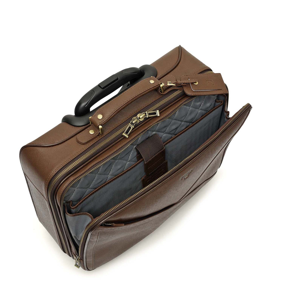 Classic Carry-On Trolley - Walnut